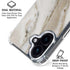 Vanilla Marble iPhone 16 Clear Case